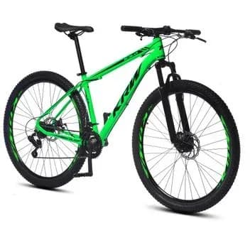 Bicicleta mountain bike KRW aro 29 verde e preta